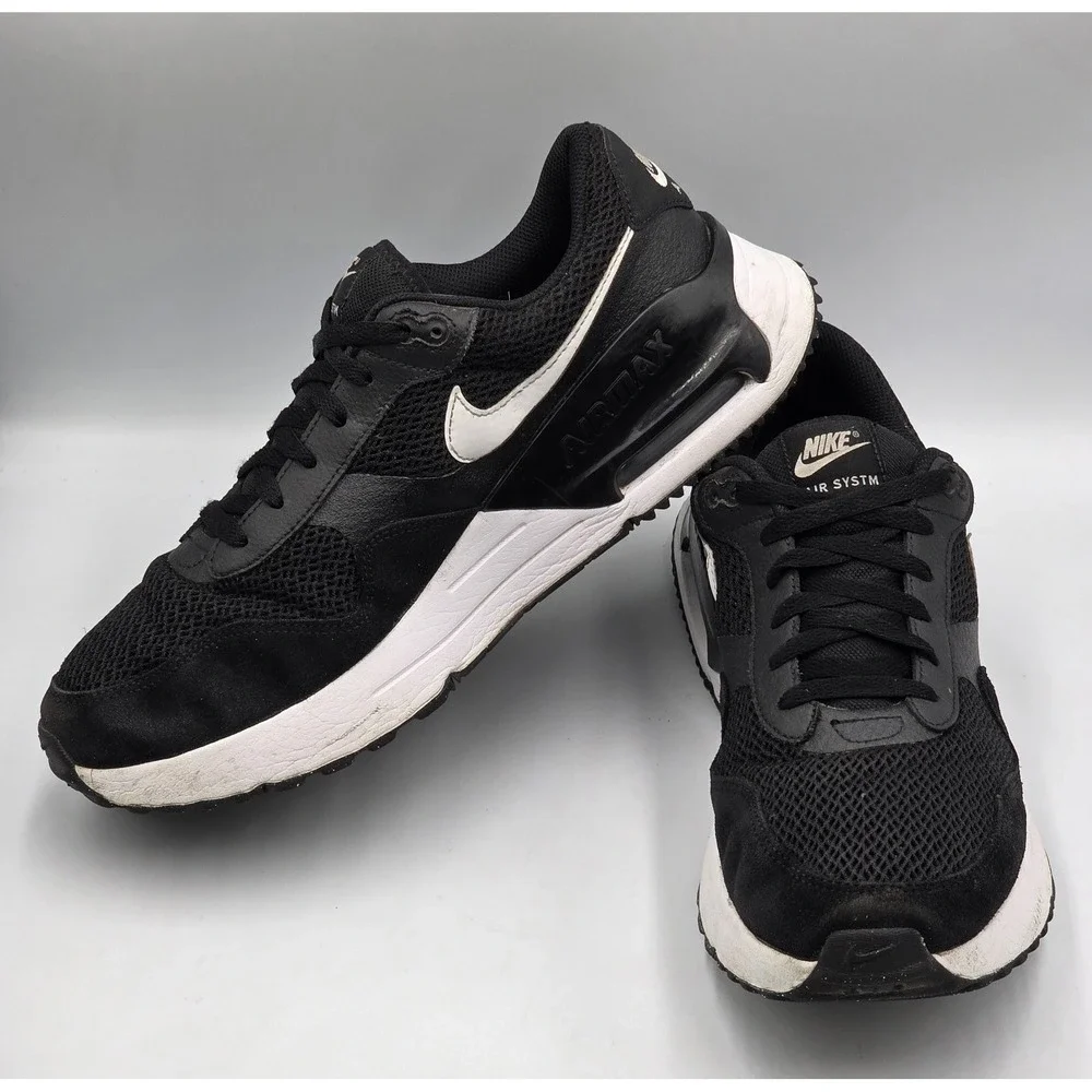 Nike Air Max SYSTM Mens 11.5 Black Grey White Sneakers DM9537-001